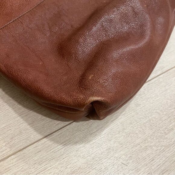 Fossil Amelia Hobo Brown Cowhide Leather Crossbody Bag - Picture 5 of 10